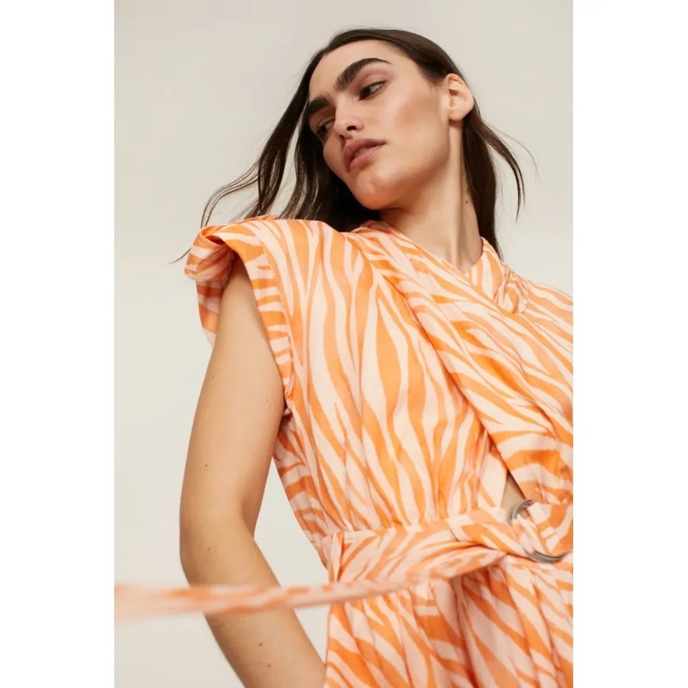 RTR Derek Lam Cross Front Midi Dress - size ital. 38 - Picture 3 of 12